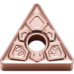 TNMG 331 KG CA310, 1/64″ Corner Radius, 3/16″ Thick, 3/8″ Inscribed Circle, TiCnulll2O3/Ti, Triangle, Turning Indexable Insert - Exact Tooling