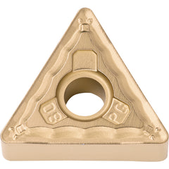 TNMG 333 PG CA510, 3/64″ Corner Radius, 3/16″ Thick, 3/8″ Inscribed Circle, TiCnulll2O3/TiN, Triangle, Turning Indexable Insert - Exact Tooling