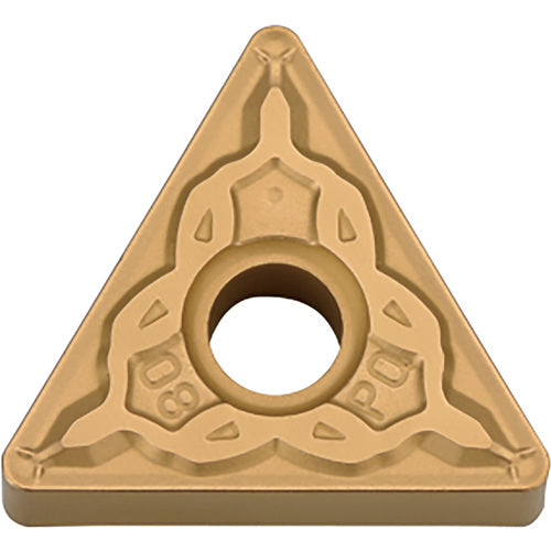 TNMG 332 PQ TN610, 1/32″ Corner Radius, 3/16″ Thick, 3/8″ Inscribed Circle, TiCN, Triangle, Turning Indexable Insert - Exact Tooling