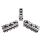 Hard Master Jaws for Scroll Chuck 8" 3-Jaw 3 Pc Set - Exact Tooling