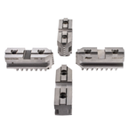 Hard Master Jaws for Scroll Chuck 6" 4-Jaw 4 Pc Set - Exact Tooling