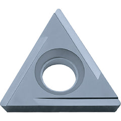 TPGH 321 Hard Steel PR1425, 1/64″ Corner Radius, 1/8″ Thick, 3/8″ Inscribed Circle, MEGACOAT NANO, Triangle, Turning Indexable Insert - Exact Tooling