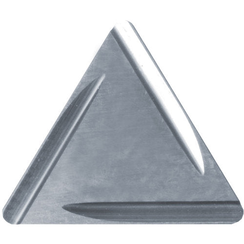 TPGR 321 B TN60, 1/64″ Corner Radius, 1/8″ Thick, 3/8″ Inscribed Circle, TiCN/NbC, Triangle, Turning Indexable Insert - Exact Tooling