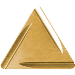TPGR 321 B PV720, 1/64″ Corner Radius, 1/8″ Thick, 3/8″ Inscribed Circle, TiCN (MEGACOAT NANO), Triangle, Turning Indexable Insert - Exact Tooling
