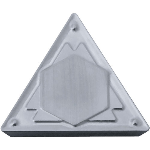 TPMR 322 HQ TN60, 1/32″ Corner Radius, 1/8″ Thick, 3/8″ Inscribed Circle, TiCN/NbC, Triangle, Turning Indexable Insert - Exact Tooling