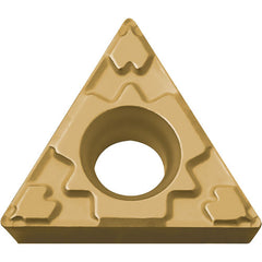 TPMT 321 GP CA525, 1/64″ Corner Radius, 1/8″ Thick, 3/8″ Inscribed Circle, TiCl2O3/TiN, 60 Degree Triangle, Turning Indexable Insert