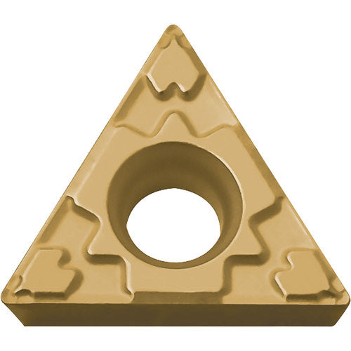 TPMT 321 GP CA510, 1/64″ Corner Radius, 1/8″ Thick, 3/8″ Inscribed Circle, TiCnulll2O3/TiN, Triangle, Turning Indexable Insert - Exact Tooling