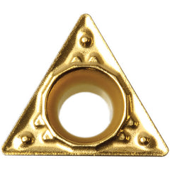 TPMT 222 HQ CA525, 1/32″ Corner Radius, 1/8″ Thick, 1/4″ Inscribed Circle, TiCnulll2O3/TiN, Triangle, Turning Indexable Insert - Exact Tooling