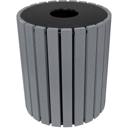 Trash Receptical Poly Round 49 Gal-Char - Exact Tooling