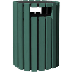 Trash Receptical Poly Rain Cap Round 33 Gal-Green - Exact Tooling