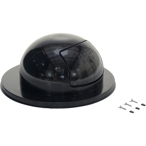 Black Steel Waste Disposal Top For Drum - Exact Tooling