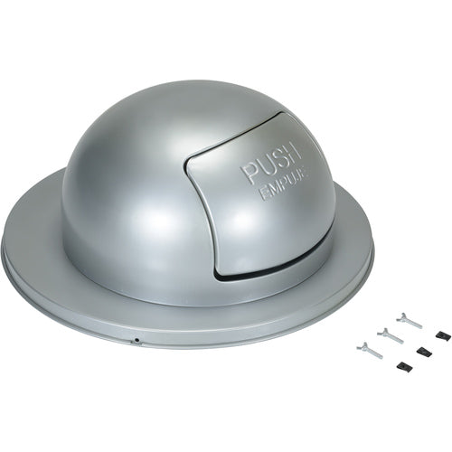 Gray Steel Waste Disposal Top For Drum - Exact Tooling