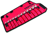 12-Pc. Stubby Ratcheting Comb Wrench Set (8-19mm) - Exact Tooling