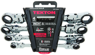 4-Pc. Flex-Hd Ratcheting Wrench Set (5/16-3/4") - Exact Tooling