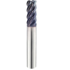 5/8″ × 5/8″ × 2 1/2″ × 5″ 5 Flute Square End Carbide End Mill-Plain Shank - Y-Coating