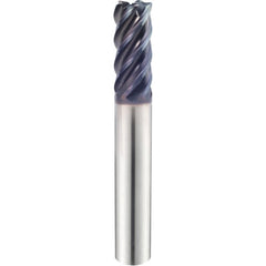 5/8″ × 5/8″ × 3/4″ × 3″ 5 Flute 0.0900'' C/R Carbide End Mill-Plain Shank - Y-Coating