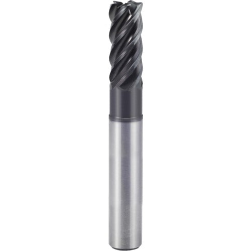 3/8″ × 3/8″ × 1/2″ × 6″ 5 Flute 0.0900'' C/R Carbide End Mill-Plain Shank - Y-Coating