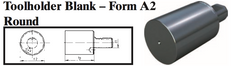 VDI Toolholder Blank - Form A2 Round - Part #: CNC86 B50.98.400 - Exact Tooling