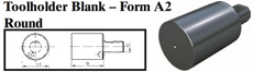VDI Toolholder Blank - Form A2 Round - Part #: CNC86 B16.40.60 - Exact Tooling