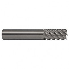11mm TuffCut SS 6 Fl High Helix TiN Coated Non-Center Cutting End Mill - Exact Tooling