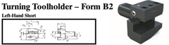 VDI Turning Toolholder - Form B2 (Left-Hand Short) - Part #: CNC86 22.5032 - Exact Tooling