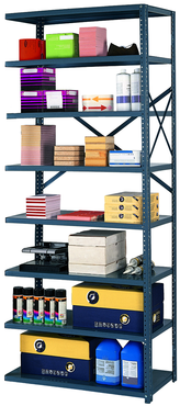 36 x 18 x 85'' (8 Shelves) - Open Style Add-On Shelving Unit - Exact Tooling