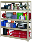 60 x 18 x 72" (5 Shelves) - Heavy Duty Boltless Storage Shelving - Exact Tooling