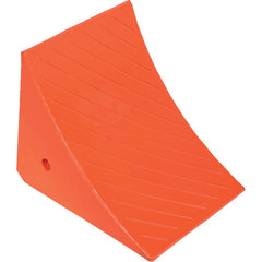 Jumbo Urethane Wheel Chock W/Steel Studs - Exact Tooling