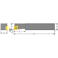 SCLCL 1616-3A Turning Tool Holder - Exact Tooling