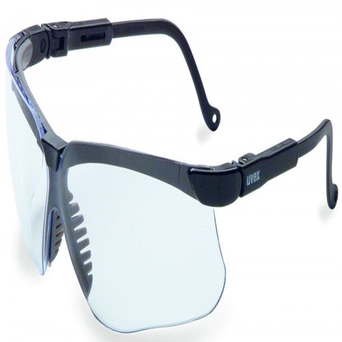 Genesis Black Frame - Clear HydroShieldÆ Anti-Fog Lens Safety Glasses - Exact Tooling