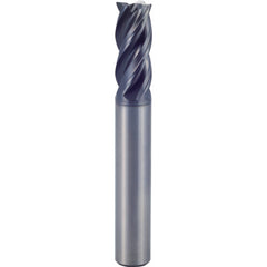 14 × 14 × 26 × 83 mm 4 Flute 2mm C/R Carbide End Mill-Plain Shank - Y-Coating