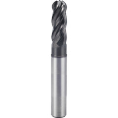1/2″ × 1/2″ × 5/8″ × 6″ 4 Flute Square End Carbide End Mill-Plain Shank - Y-Coating