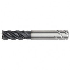 1x1x1-3/4x3-1/4x5-1/2 .030R 5FL Carbide End Mill-Weldon Shank-AlTiN - Exact Tooling