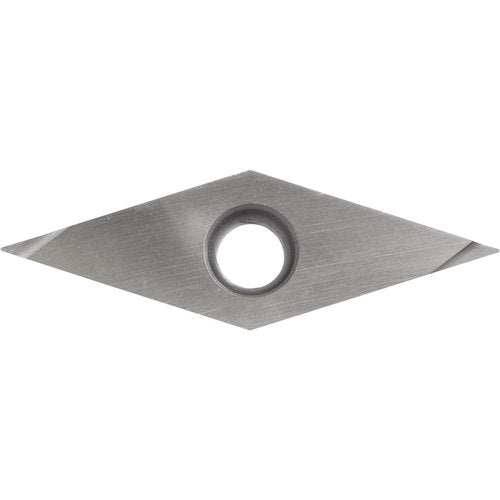 VBGT 2202 F KW10, 0.0039″ Corner Radius, 1/8″ Thick, 1/4″ Inscribed Circle, WC/Co, Diamond, Turning Indexable Insert - Exact Tooling