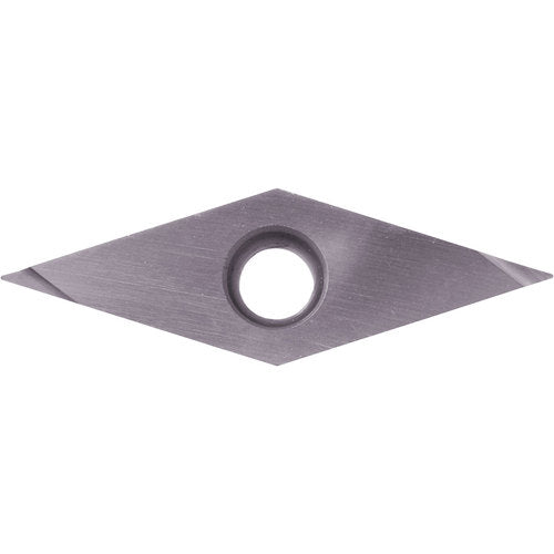 VBGT 2202 M-F PR1225, 0.0039″ Corner Radius, 1/8″ Thick, 1/4″ Inscribed Circle, MEGACOAT, Diamond, Turning Indexable Insert - Exact Tooling