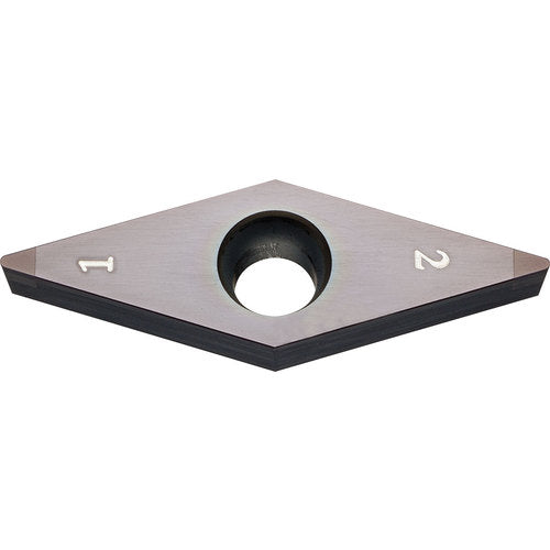 VBGW 221 MES KBN05M, 1/64″ Corner Radius, 1/8″ Thick, 1/4″ Inscribed Circle, MEGACOAT, Diamond, Turning Indexable Insert - Exact Tooling