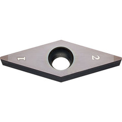 VBGW 331 MES KBN05M, 1/64″ Corner Radius, 3/16″ Thick, 3/8″ Inscribed Circle, MEGACOAT, Diamond, Turning Indexable Insert - Exact Tooling