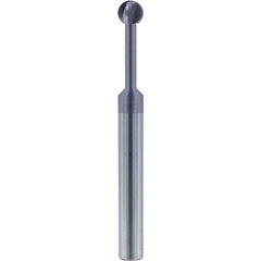 1/2″ Dia. × 1/2″ Shank × 1.716″ DOC × 4 OAL, Carbide nACo, 4 Flute, Ballnose End Mill - Exact Tooling
