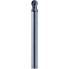3/16″ Dia. × 3/16″ Shank × 0.641″ DOC × 2 OAL, Carbide nACo, 4 Flute, Ballnose End Mill - Exact Tooling
