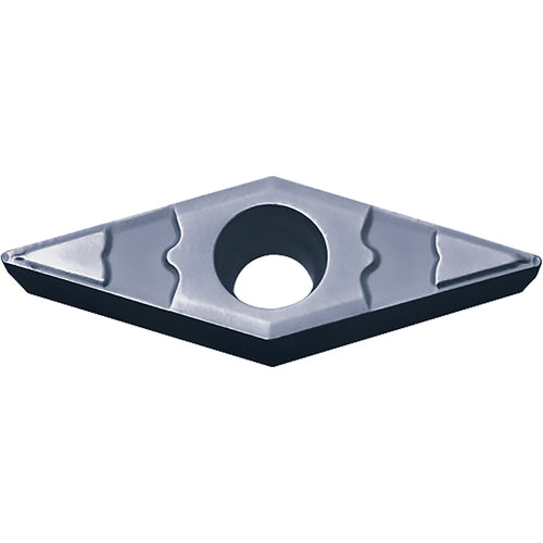 VBMT 221 GP PV7025, 1/64″ Corner Radius, 1/8″ Thick, 1/4″ Inscribed Circle, TiCN (MEGACOAT), Diamond, Turning Indexable Insert - Exact Tooling