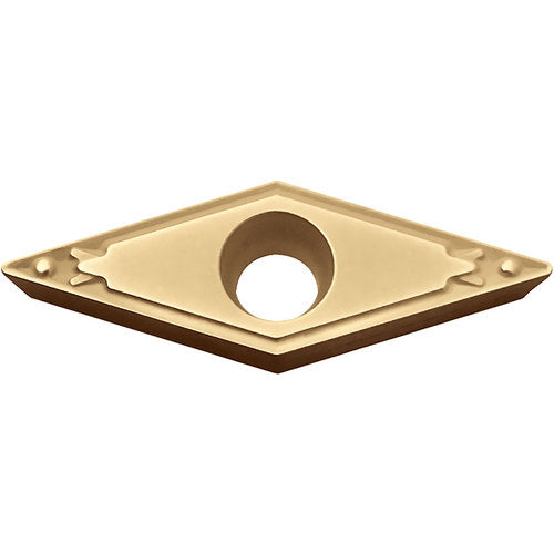 VBMT 331 HQ CA5515, 1/64″ Corner Radius, 3/16″ Thick, 3/8″ Inscribed Circle, TiCnulll2O3/TiN, Diamond, Turning Indexable Insert - Exact Tooling