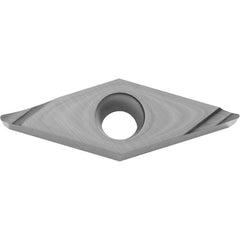 VCGT 332 A3 KW10, 1/32″ Corner Radius, 3/16″ Thick, 3/8″ Inscribed Circle, WC/Co, Diamond, Turning Indexable Insert - Exact Tooling