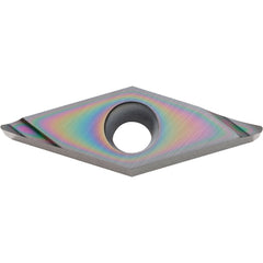 VCGT 332 A3 PDL025, 1/32″ Corner Radius, 3/16″ Thick, 3/8″ Inscribed Circle, C, Diamond, Turning Indexable Insert - Exact Tooling
