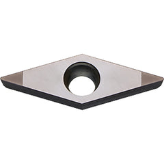 VCGW 151505 ME KBN25M, 0.0079″ Corner Radius, 3/32″ Thick, 3/16″ Inscribed Circle, MEGACOAT, Diamond, Turning Indexable Insert - Exact Tooling