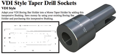VDI Style Taper Drill Socket - (Shank Dia: 45mm) (Head Dia: 57mm) (Morse Taper #3) - Part #: CNC86 64.4083#3M - Exact Tooling