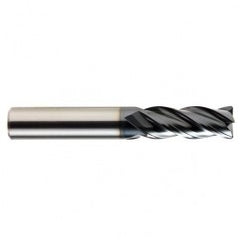 3/8 x 3/8 x 1/2 x 2-1/2 4Fl .030 C/R Carbide End Mill - TiALN - Exact Tooling