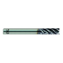 1/4 x 1/4 x 3/8 x 2 5Fl  Square Carbide End Mill - TiALN - Exact Tooling