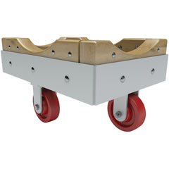 Wood/Steel Dolly - Metal Wheels 24 × 36 - Exact Tooling