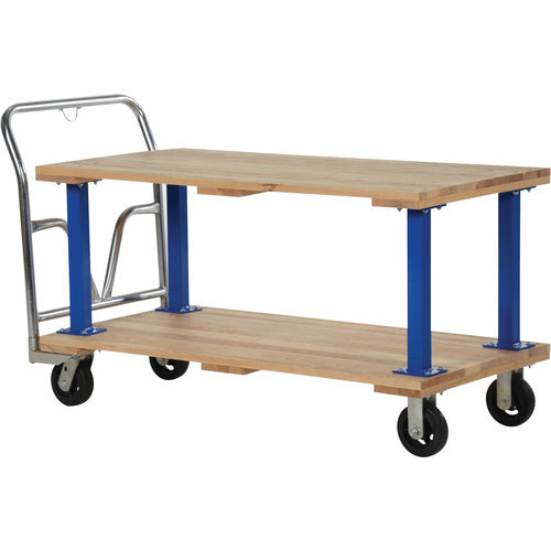 Double Deck Hardwood Platform Cart 27 × 54 - Exact Tooling