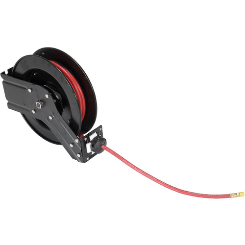 Spring Driven Hose Reel 20 Ft 1/4 Dia - Exact Tooling